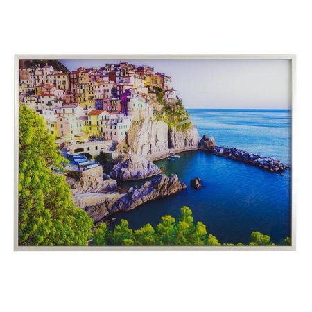 MANMADE Coastal Charm - Photo Printed on Tempered Glass Art, Framed MA2691055